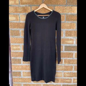 RAQUEL ALLEGRA LONG SLEEVE FITTED DRESS IN BLACK 2